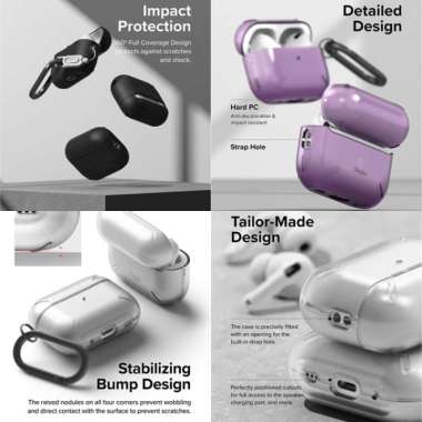 Ringke AirPods Pro 2 Layered Case Softcase Anti Crack Tahan Banting Matte Clear