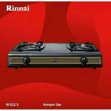 RI-522 S KOMPOR GAS RINNAI BATIK STYLE / KOMPOR GAS RINNAI 2 BURNER RI 522 S / RINNAI RI522S RI 522S