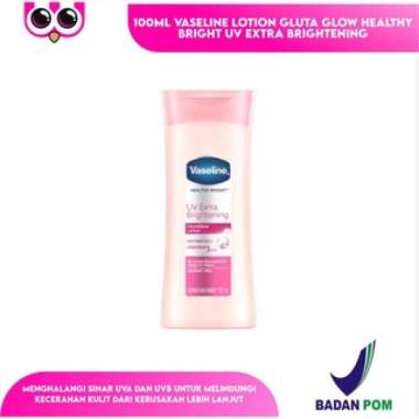 100ML VASELINE LOTION GLUTA GLOW HEALTHY BRIGHT UV EXTRA BRIGHTENING GLUTA GLOW / HAND BODY LOTION /