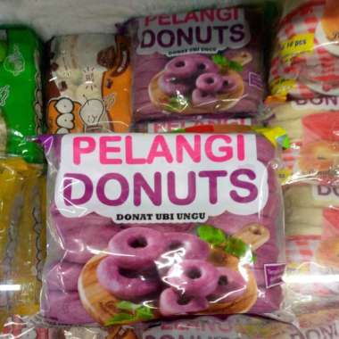 donat pelangi ubi ungu