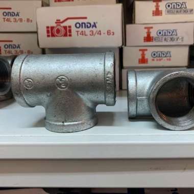 Tee galvanis drat 2 1/2" inch / Tee besi