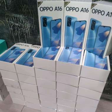 HP OPPO A16 RAM 6GB INTERNAL 128GB SMARTPHONE OPPO - BERGARANSI Blue