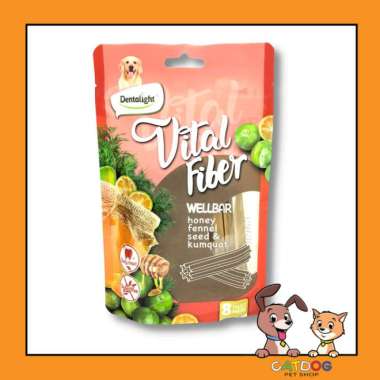 Dentalight Vital Fiber Wellbar Honney & Kumquat 8pcs