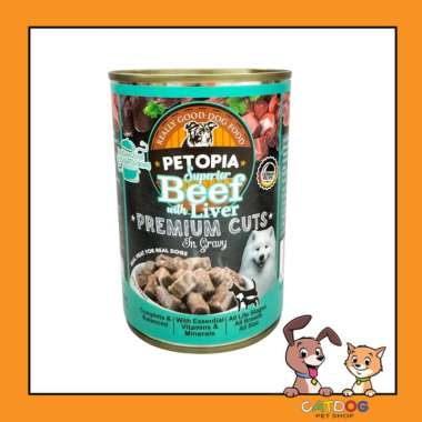 Can Petopia Premium Cuts All Life Stages Beef & Liver 415gr