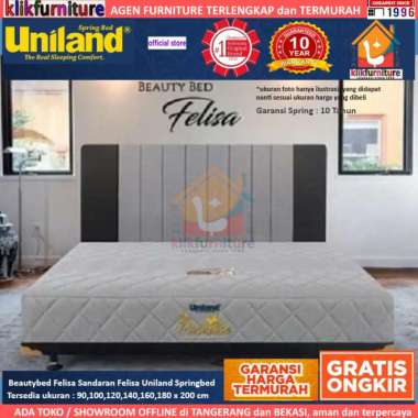 Beautybed Felisa Sandaran Felisa Uniland Springbed Set 100x200cm