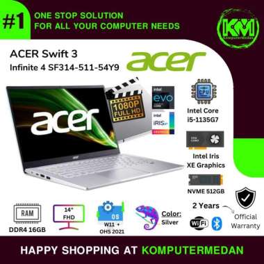 Laptop Acer Swift 3 Infinite 4 SF314-511-54Y9/i5-1135G7 16GB 512GB SSD LAPTOP
