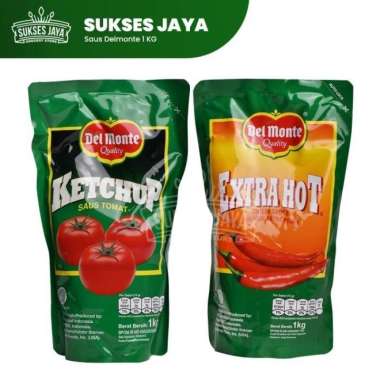 Saus Tomat dan Saus Extrahot Delmonte 1 Kg - tomat tomat