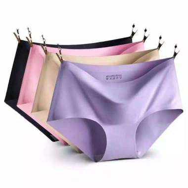 Celana Dalam Seamless Wanita Celana Dalam Wanita Tanpa Jahitan Silk XL Random