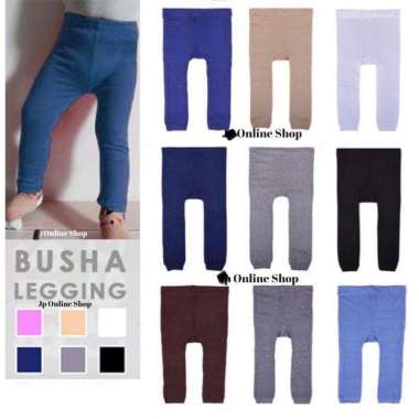 Legging Bayi POLOS BUKA KAKI (Import) Cotton Rich S Putih
