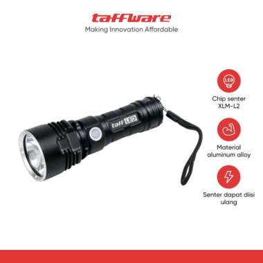 TaffLED Senter LED USB Rechargeable L2 XHP50 25W 1000 Lumens - XLML2