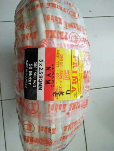 Kabel Prima NYM 3x2.5 Meteran Kabel Tunggal 3x2,5 Meteran