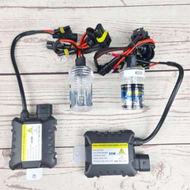 Lampu Mobil Headlight HID Xenon H7 6000K 55W 2 PCS with Ballast 12V