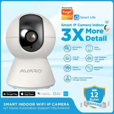 Smart Wifi IP Camera CCTV Avaro 2MP PTZ Tuya Smartlife App Compatible Camera Only
