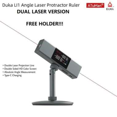 ATuMan DUKA LI1 Dual Laser - Laser Line Projector Angles FREE HOLDER