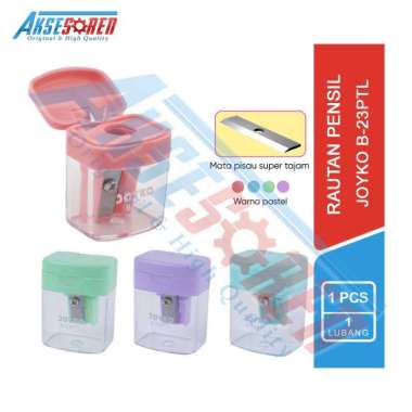 Aksesoren Rautan Pensil Joyko [B-23PTL/1 Pcs] / Serutan Pinsil / Kerokan Pencil Sharpener / Penyerut