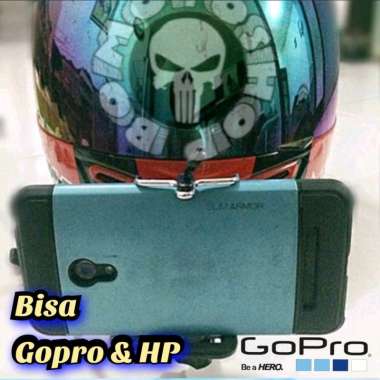 Motovlog chin mount helm mounting dagu smartphone