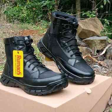Terbaru-Rum 88 sepatu boots pria 6inch Pdl pdh kulit asli 38 hitam