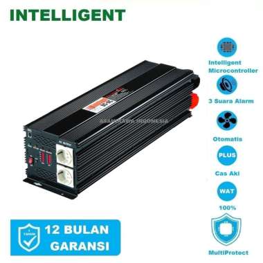 Intelligent DC to AC Power Inverter DC to AC Real Capacity SP-5000C-12V Plus Otomatis Cas Aki 20A Ma