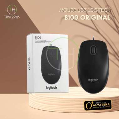 Mouse USB LOGITECH B100 Original Mouse Logitech Komputer Laptop