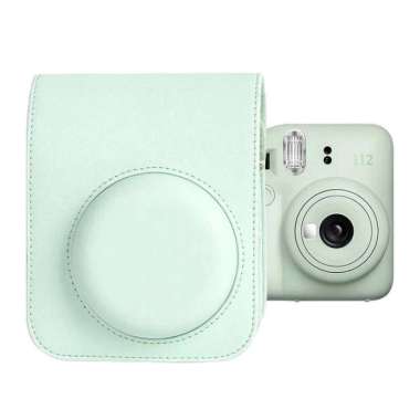 Leather Bag for Fujifilm Instax Mini 12 Tas Kamera Pouch Mini12 GREEN