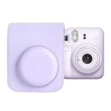Leather Bag for Fujifilm Instax Mini 12 Tas Kamera Pouch Mini12 PURPLE