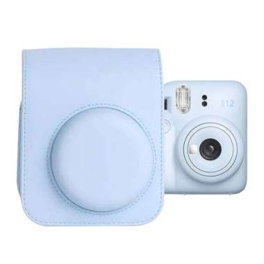 Leather Bag for Fujifilm Instax Mini 12 Tas Kamera Pouch Mini12 BLUE