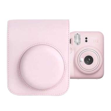Leather Bag for Fujifilm Instax Mini 12 Tas Kamera Pouch Mini12 PINK