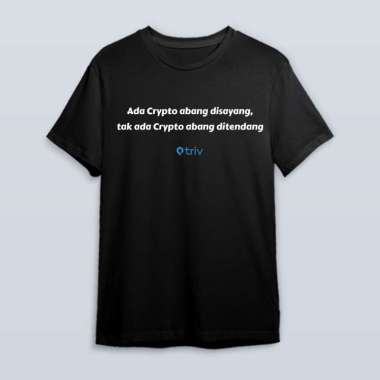 T-shirt Official Merchandise "Ada Crypto" - TRIV Hitam M
