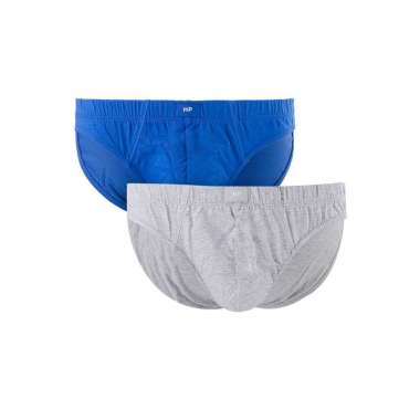Hush Puppies Celana Dalam Pria Pima2 Cv Brief Gray / Blue Gray/Blue S