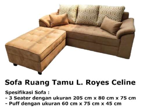 Sofa Ruang Tamu Royes L. Celine Kota Pekanbaru