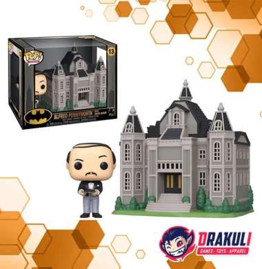 Toys Funko POP Town DC Batman - Alfred Pennyworth with Wayne Manor