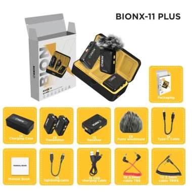 COSTA BIONX-11 Plus Charging Case Dual Mic Wireless Microphone System