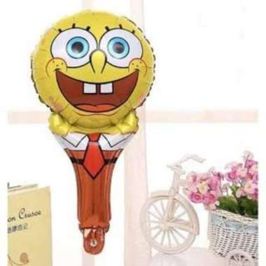 BALON FOIL PENTUNG SPONGEBOB/BALON KARAKTER/BALON HANDHELD