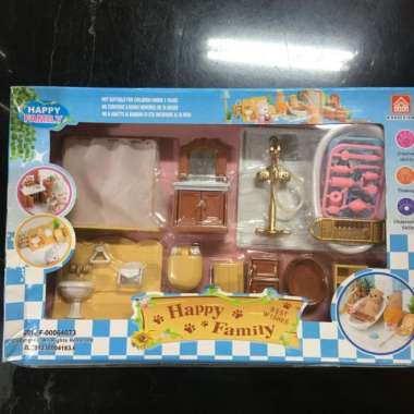 mainan happy family rabbit silvania Multicolor