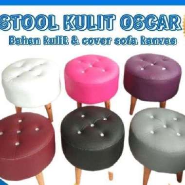 KULIT OSCAR - SOFA BENCH CAROL MINIMALIS TANGAN / STOOL PANJANG / BENCH BAHAN KULIT SINTETIS OSCAR B