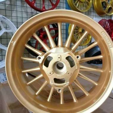 Velg Racing Tapak Lebar Power New Nmax 155 2020 Classic P18 Gold Matte Multicolor