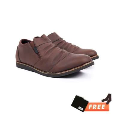 Wrinkle - Sepatu Pria Wrinkle Low Dark Brown 41