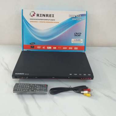 DVD/VCD/CD/MP3/MP4 Player RINREI Optik Samsung Body Besi Read Bajakan