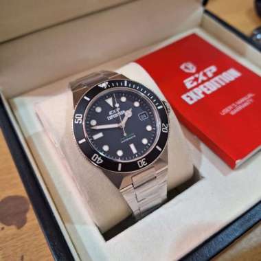JAM TANGAN PRIA EXPEDITION ORIGINAL EXP 6851 MA BLACK SILVER