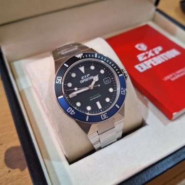 JAM TANGAN PRIA EXPEDITION ORIGINAL EXP 6851 MA BLACK BLUE