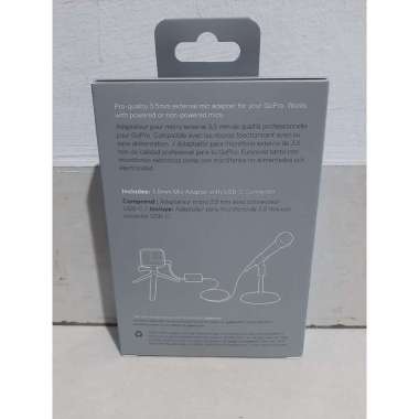 GoPro Pro 3.5mm Mic Adapter Hero 9 Hero 10 Hero 11 All