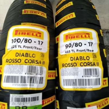 Ban motor Sport Pirelli Diablo Rosso Corsa II 90/80-17 &amp; 100/80-17 Multivariasi