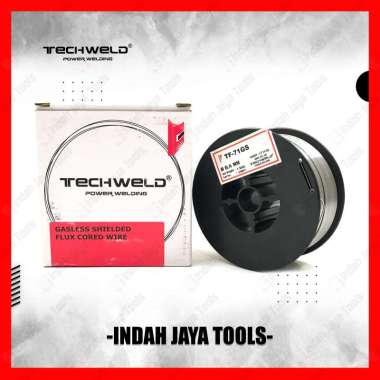 TECHWELD Kawat Las Flux Core Wire 0.8 1.0 mm Tanpa Gas CO2 MIG Wire 0.8 MM