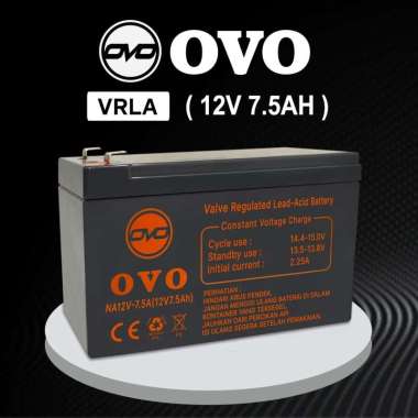 BATERAI UPS OVO VRLA 12V 7.5AH UPS BATTERY VRLA