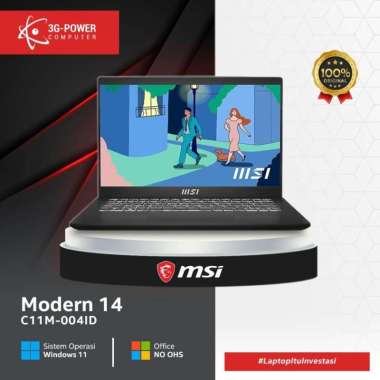 MSI MODERN 14 C11M-004ID [i5-1155G7/8GB/512GB/14"FHD IPS/W11]