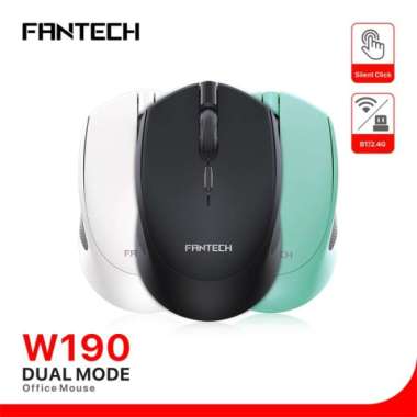Fantech Wireless Bluetooth Mouse W190 Dual Mode Blue