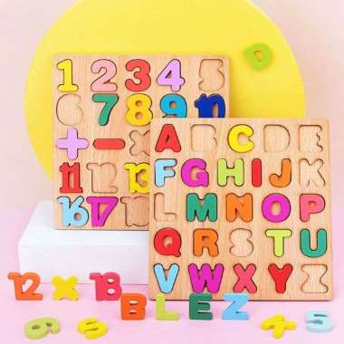 Mainan Edukasi Anak Basic Shape Balok Kayu Geometri Puzzle 3D Puzzle Hewan