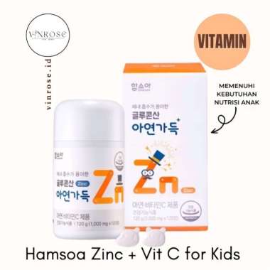 Hamsoa Zinc + Vitamin C Kids/ Vitamin Anak Korea/ Chewable