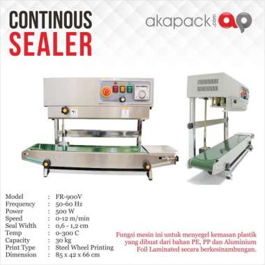 Continuous band sealer FR-900V / Mesin Penyegel Plastik / Mesin band sealer / Powerpack FR-900V / Me
