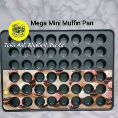 Wilton 2105-6746 Perfect Results Non-Stick Mega Mini Cupcake 48-Cup Muffin Pan Black